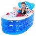 Bathtubs Freestanding Round Inflatable Adult Folding Blue Plastic Swimming Height Thick Non-deforming Large Plastic - B07H7K1K5W